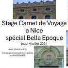 Stage carnet de voyage à nice (spécial architecture belle epoque)