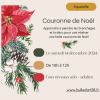 Couronne de noël à l'aquarelle