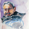 Buste et portrait à l'aquarelle