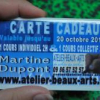 Cartes Cadeaux Dessin Peinture en Avignon valables 12 mois