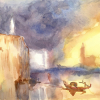 Aquarelle Les leçons des maitres : Turner et la lumière