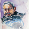 Buste et portrait à l'aquarelle