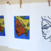 Linogravure en couleur