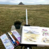 Stage aquarelle / carnet de voyage en baie du Mont Saint-Michel et îles Chausey