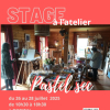 Pastel sec à l'atelier