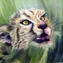 Guépard au pastel