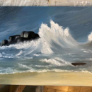 stage "Tempête en mer", huile