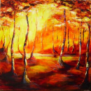 Feu du soir (Acrylique 2010)