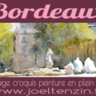 Stage week end peinture en plein air et carnets de voyage à bordeaux avec joel tenzin