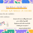 Carte cadeau stage dessin