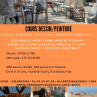 Atelier/cours dessin/peinture dans un atelier d'artiste