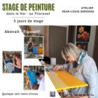 Stage de peinture en provence avec hébergement en pension complète