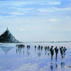 Stage aquarelle juin 2025 baie du mont saint michel avec patricia cabillon