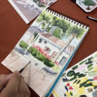 Cours de dessin et de peinture (aquarelle) en intérieur