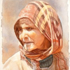 Aquarelle - carnet de voyage - f. beaumont - vallée de l'ounila - maroc