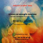 Juillet & août 2024 - mini stages de dessin & peinture - enfants (+ 6 ans) & adultes