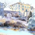 Stage  aquarelle en extérieur, d.gioan  2025 dans les cévennes (gard), tout compris