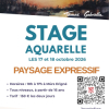 Paysage expressif en aquarelle
