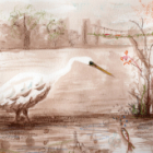 Brou de noix - la peinture à l'eau à travers les oiseaux et la nature