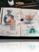 Carnet de voyage en atelier. Atelier d'ANLOR Saint gengoux le national (Saône-et-Loire).